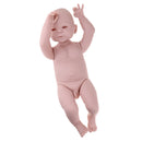100% Safe Soft Silicone 22inch Reborn Awake Baby Boy Doll Kits Fresh Color Simulation Toddler Model DIY Birthday Gifts