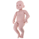 100% Safe Soft Silicone 22inch Reborn Awake Baby Boy Doll Kits Fresh Color Simulation Toddler Model DIY Birthday Gifts