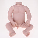 100% Safe Soft Silicone 22inch Reborn Awake Baby Boy Doll Kits Fresh Color Simulation Toddler Model DIY Birthday Gifts