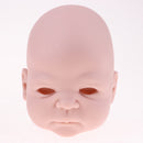 22inch Unpainted Reborn Awake Doll Kits Soft Vinyl Newborn Baby Girl Model DIY Making Accessories