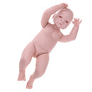 22inch Unpainted Reborn Awake Doll Kits Soft Vinyl Newborn Baby Girl Model DIY Making Accessories