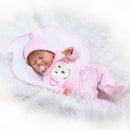 Soft Vinyl Silicone Reborn Molds Unpainted Lifelike Sleeping Baby Moulds Set For Newborn Baby Girl Doll Making 20-inch