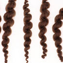 Real Touch 8 Stripes Pure Mohair Curly Hair Wig for Reborn Baby Newborn Doll DIY Making