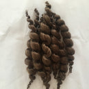 Real Touch 8 Stripes Pure Mohair Curly Hair Wig for Reborn Baby Newborn Doll DIY Making