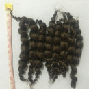Real Touch 8 Stripes Pure Mohair Curly Hair Wig for Reborn Baby Newborn Doll DIY Making