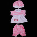Lovely Cartoon Shirt Stripe Trousers Hat Suit For 18inch Our Generation Dolls Clothes
