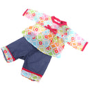 Cute Two-pieces Casual Outfits Floral Top And Pants For 18 Inch Our Generation Girl Doll