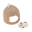 1/12 Miniatures Dollhouse Resin Lovely Cat With Nest Home Decoration Accessories