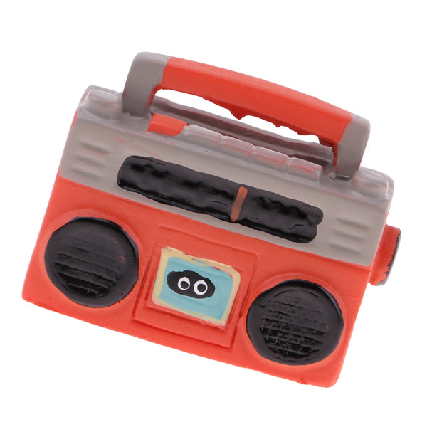 1/12 Dollhouse Miniature Vintage Recorder Handicrafts Model Craft Decor Orange