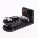 Miniature Old-Fashioned Wall Mount Telephone Model For 1:12 Dollhouse Decoration Accessories Black