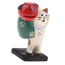 Handcrafted Article Resin Cat Lion Model 1/12 Dolls House Room Items Fairy Garden Decoration Japanese Style Toy