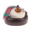 1/12 Dollhouse Miniature Accessories Resin Ornaments Sleeping Cat Model Home Display Decor Kids Gift