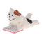 1/12 Dollhouse Miniature Accessories Resin Ornaments Reading Cat Model Home Display Decor Kids Gift