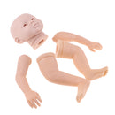 Lifelike Soft Silicone 22inch Reborn Kits Baby Doll Blank Head & Limb Mold DIY Accessories