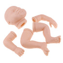 22'' Neborn Baby Kits Silicone Vinyl Head Arms Legs For Neborn Baby Doll