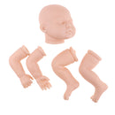 22'' Neborn Baby Kits Silicone Vinyl Head Arms Legs For Neborn Baby Doll