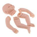 20inch Unpainted Reborn Awake Doll Kits Soft Vinyl Newborn Baby Model DIY Making Accessories