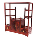 1:6 Oriental Wooden Tea Cabinet Model for Action Figure Dolls Home Scene Accessories