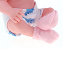 25cm Simulation Silicone Newborn Baby Girl Doll with Pink Clothes Kid Sleeping Playmate
