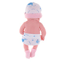 25cm Simulation Silicone Newborn Baby Girl Doll with Pink Clothes Kid Sleeping Playmate