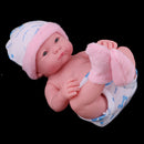 25cm Simulation Silicone Newborn Baby Girl Doll with Pink Clothes Kid Sleeping Playmate