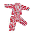 Lovely Pajamas Suit Nightgown Clothes For 18inch American Girl Doll For Journey Doll Sleeping Accessories Red