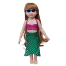Blackish Green Dress Mermaid Swimwear Set for 18'' American Girl Our Generation Dolls