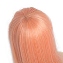 1/3 BJD Dolls Wig Curly Hair & Stand Hairpiece Display Supporter Peach Pink
