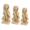 1/3 BJD Dolls Wig Curly Hair & Stand Hairpiece Display Supporter Light-Gold
