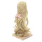 1/3 BJD Dolls Wig Curly Hair & Stand Hairpiece Display Supporter Light-Gold