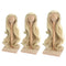 1/3 BJD Dolls Wig Curly Hair & Stand Hairpiece Display Supporter Light-Gold