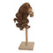 1/3 BJD Dolls Wig Curly Long Hair & Stand Hairpiece Display Supporter Flaxen
