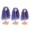 1/3 BJD Dolls Wig Curly Long Hair & Stand Hairpiece Display Supporter Purple