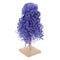 1/3 BJD Dolls Wig Curly Long Hair & Stand Hairpiece Display Supporter Purple