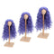 1/3 BJD Dolls Wig Curly Long Hair & Stand Hairpiece Display Supporter Purple