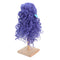 1/3 BJD Dolls Wig Curly Long Hair & Stand Hairpiece Display Supporter Purple