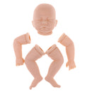 Lifelike Soft Silicone 20inch Reborn Kits Sleeping Baby Doll Blank Head Limb Mold DIY Accessories