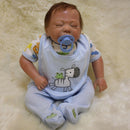 Lifelike Soft Silicone 20inch Reborn Kits Sleeping Baby Doll Blank Head Limb Mold DIY Accessories