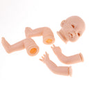 Real Looking 22inch Silicone Reborn Kits Awake Baby Doll with Head Arms Legs - Kids Gift Adult Collections