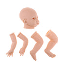 Real Looking 22inch Silicone Reborn Kits Awake Baby Doll with Head Arms Legs - Kids Gift Adult Collections