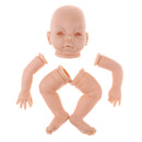 Real Looking 22inch Silicone Reborn Kits Awake Baby Doll with Head Arms Legs - Kids Gift Adult Collections