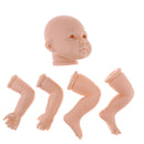 Unpainted 20inch Reborn Kits - Silicone Newborn Baby Doll with Head 3/4 Arms Full Legs Mold Â– Great DIY Handwork