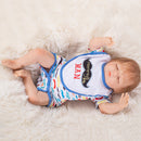 Lifelike Soft Silicone 18inch Reborn Kits Sleeping Baby Doll Blank Head Limb Mold DIY Accessories