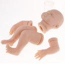 Lifelike Soft Silicone 18inch Reborn Kits Sleeping Baby Doll Blank Head Limb Mold DIY Accessories
