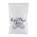 Cute Cartoon Dummy Pacifier & Magnet Set Baby Doll Supplies for Reborn Newborn Doll Purple