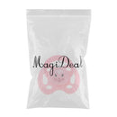 High Quality ABS Plastic Pacifier & Magnet Set Baby Doll Supplies For Reborn Doll Real Life Accessory Pink