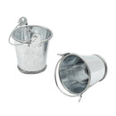 European Style 1/12 Dollhouse Miniature 2pcs Metal Bucket Pail Kitchen Bathroom Accessories Life Scenes Decor