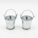 European Style 1/12 Dollhouse Miniature 2pcs Metal Bucket Pail Kitchen Bathroom Accessories Life Scenes Decor