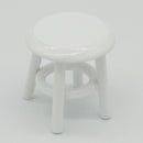 European Style 1/12 Dollhouse Miniature Wooden Stool Chair Model Room Items Life Scenes Decor