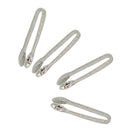 Set of 4 Pieces Miniature Metal Food Clip Tongs Cookware for 1/12 Dollhouse Kitchen Accessories